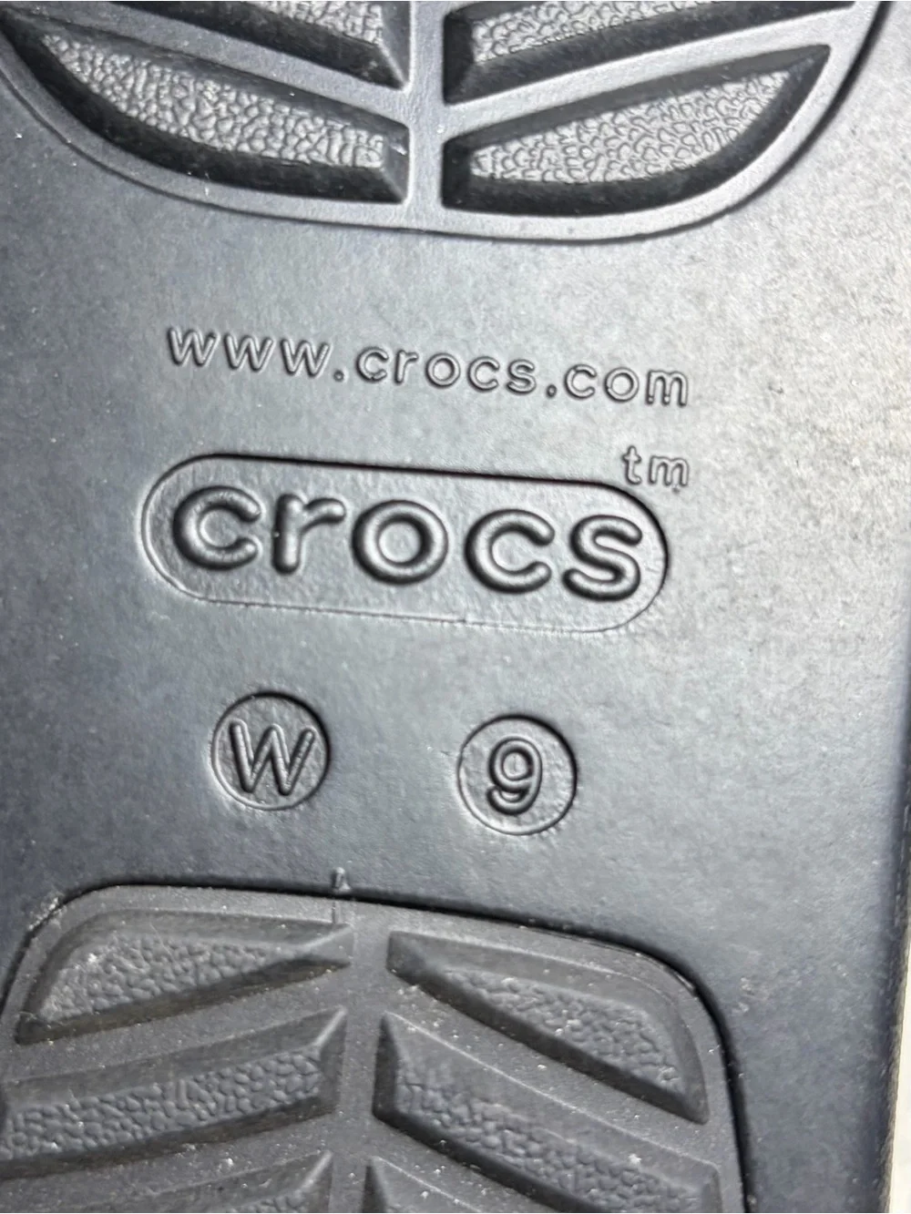 CROCS Women's Black Platform Thong Sandals